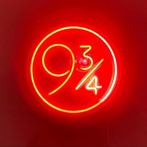 HARRY POTTER PLATFORM 9 3/4 LED NEON LIGHT